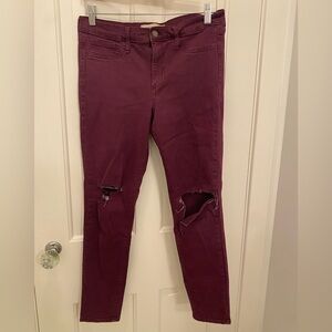 GAP Maroon Easy Leggings Jeans